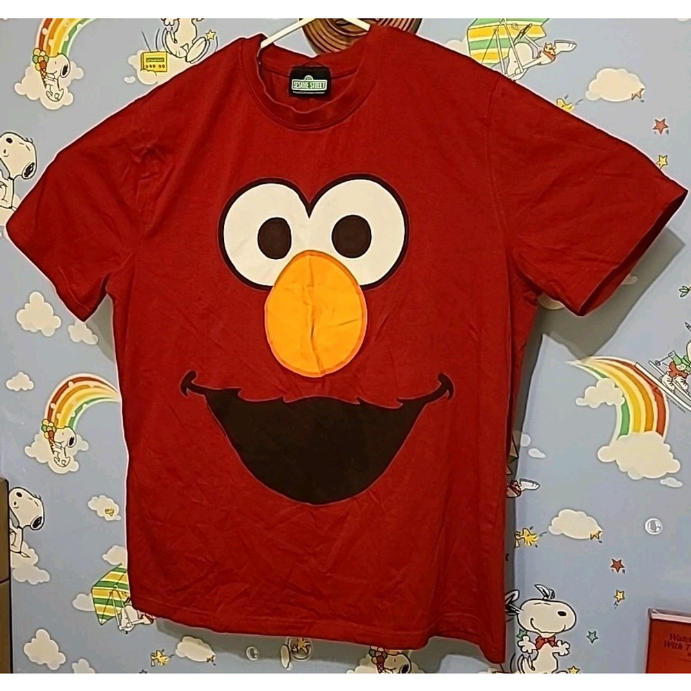 Sesame Street Workshop Elmo Face Red TShirt Adult Size Large 2011 Licensed